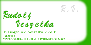 rudolf veszelka business card